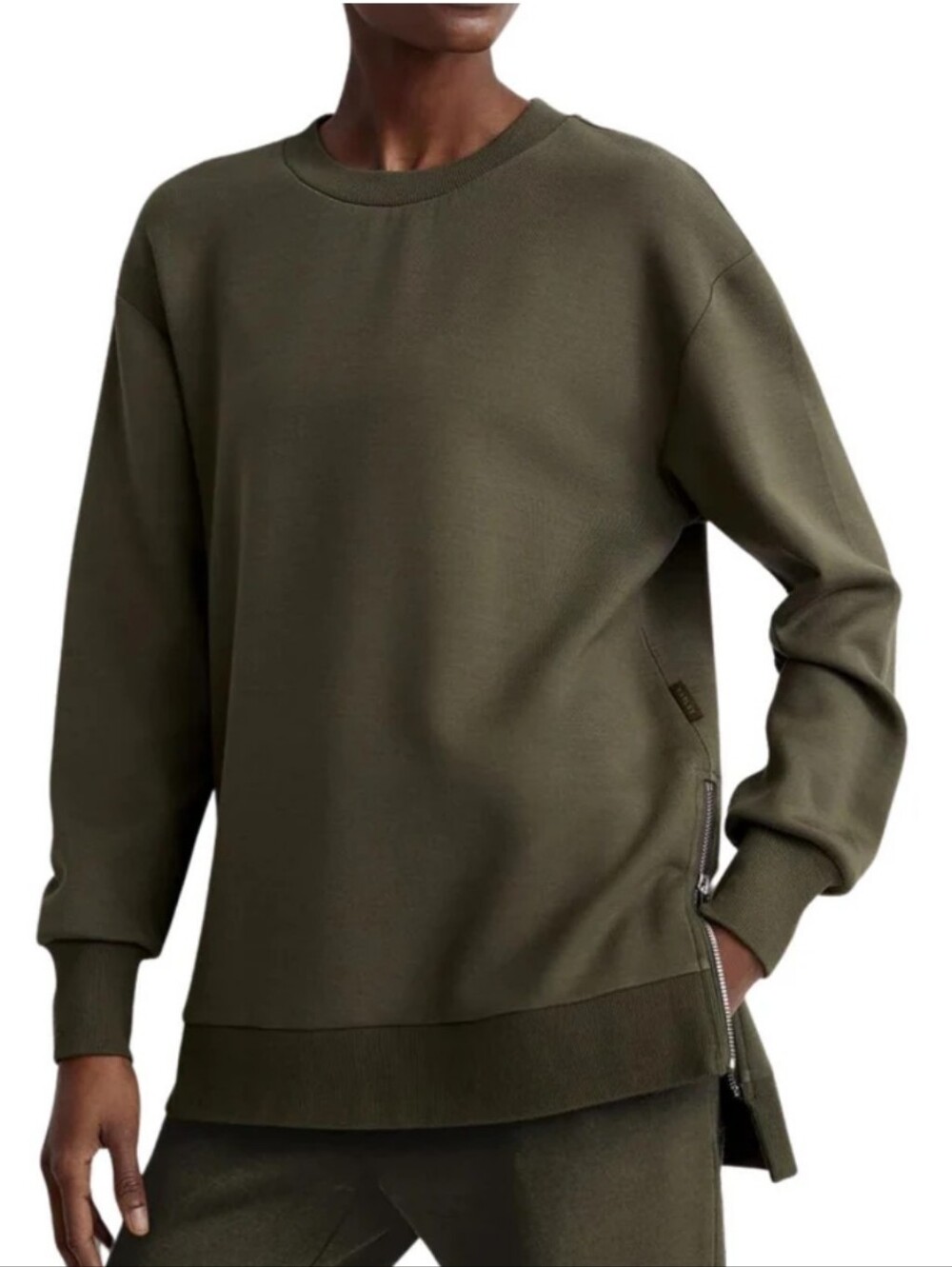 Varley Charter Sweat 2.0 Long Sleeve Shirt Sz M Retail $130